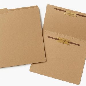 Kraft Paper File Folders Letter Size Eco Friendly Project Presentation Folders With Fasteners For Business Office Storage